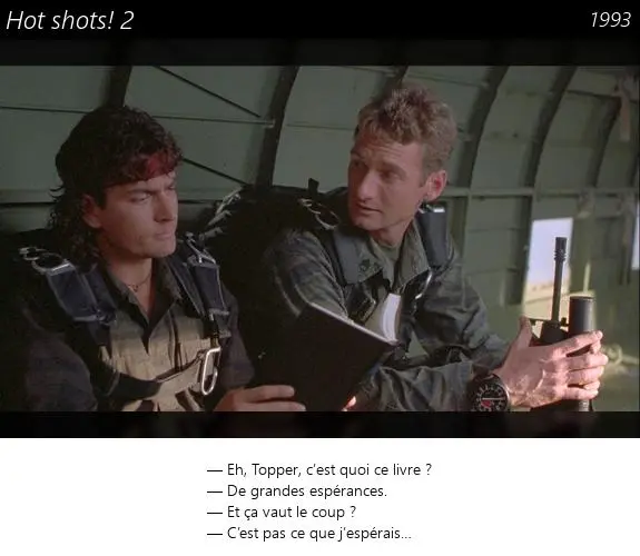Vignette : Hot shots! 2